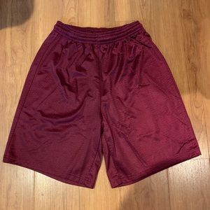 Alleson Maroon Mesh Athletic Shorts Men’s Small